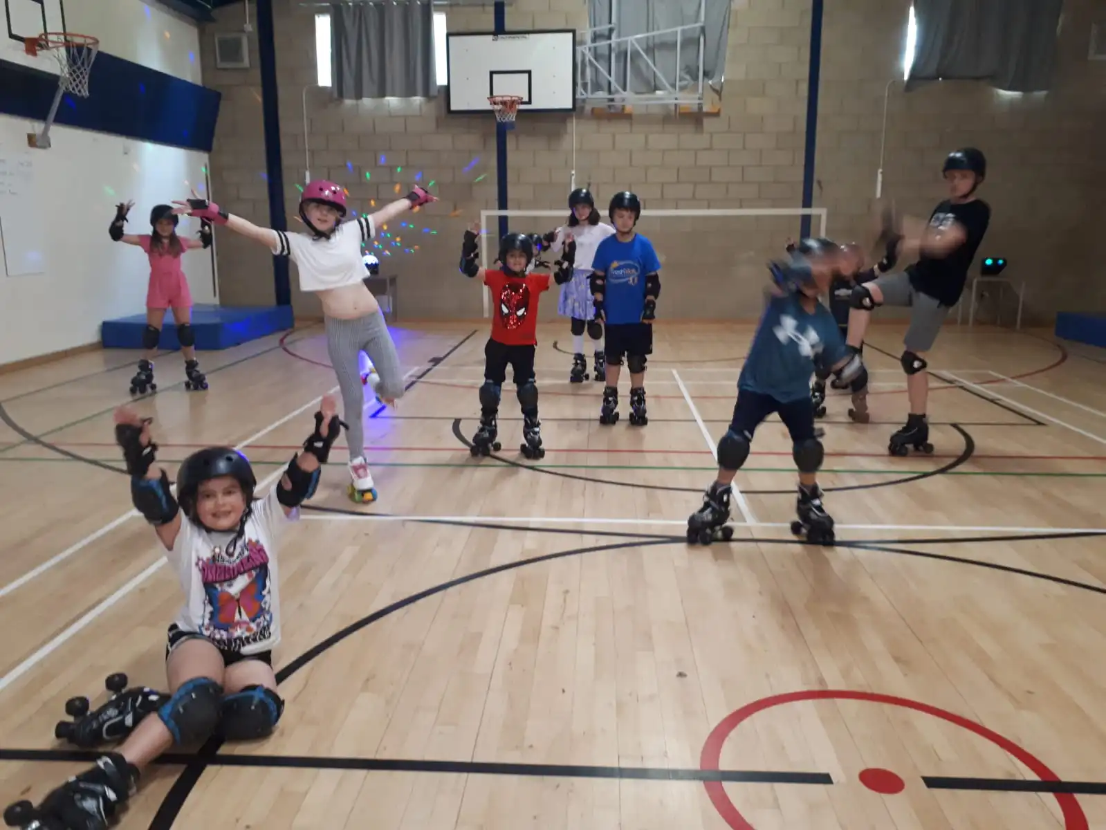 Fresh Kids roller skating session